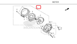 37100-K0G-901. METER ASSY., COMBINATION (KPH),  Honda C125