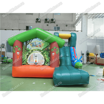 Небольшой надувной батут "Лесной домик"