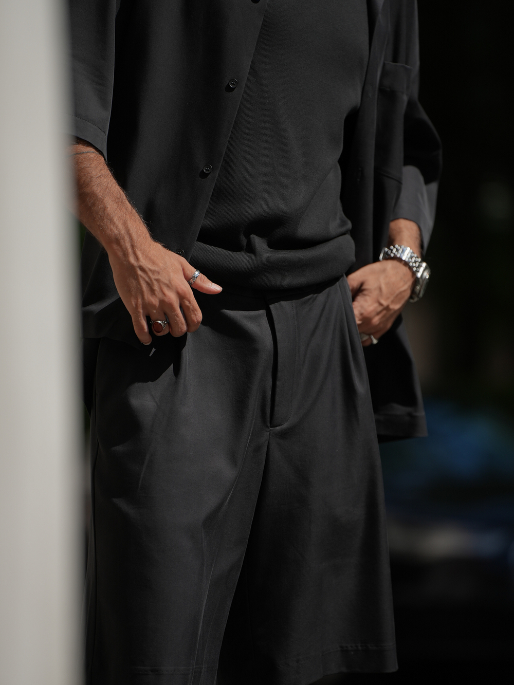 Шорты широкие | black