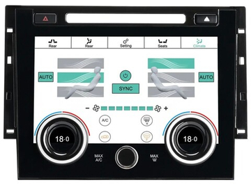 Сенсорная панель климата Range Rover Sport 2013-2017 - Carmedia ZF-2006 с 9" экраном LCD/ЖК, отверстие под CD/DVD