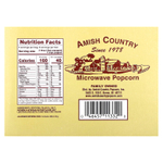 Amish Country Popcorn, попкорн для микроволновой печи, со сливочным маслом, 3 пакетика по 99 г (3,5 унции)