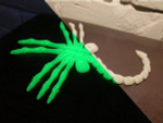 Лицехват из к/ф Чужой (FaceHugger), 3D печать, светящийся зеленым