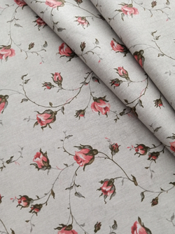 Ткань бязь плательная, рис. "Розы", ширина 150 см, арт. 215