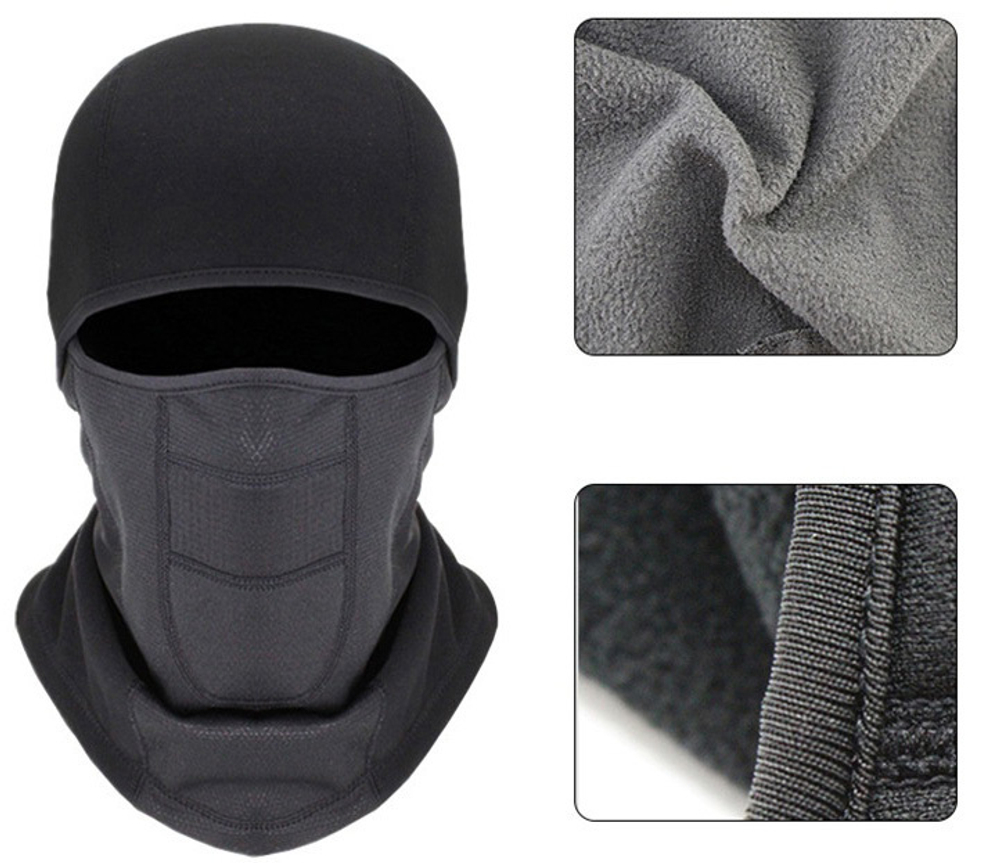 Балаклава из флисовой лайкры Skully QXB-465 fleece lycra