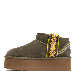 UGG Classic Ultra Mini Braid Platform Burnt Olive