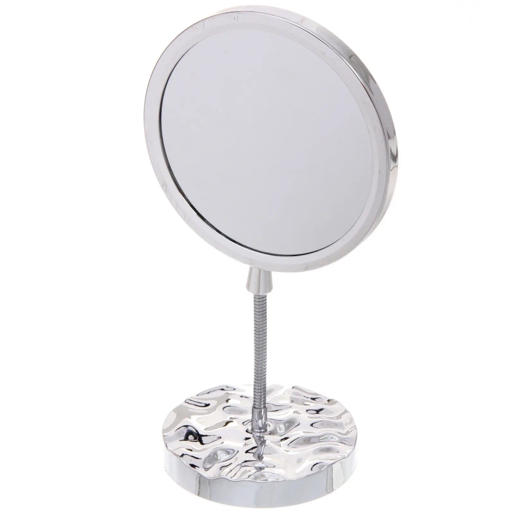 Зеркало настольное «ЭЛАНТРА», круг, цвет хром, 28,5*15см