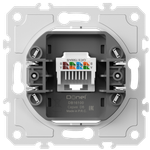 Механизм розетки RJ45 одиночная cat.6/ClassE-8, серия DB