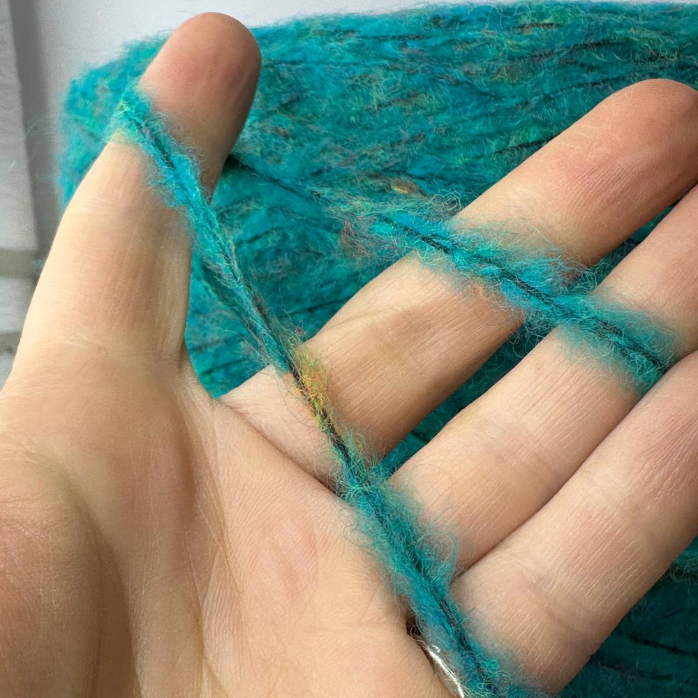 OSIRIS - Lineapiu; 13% вспушенный меринос, 6% baby альпака, 22% п/а, 59% п/с; 180м/100гр; col.5314,Бирюза