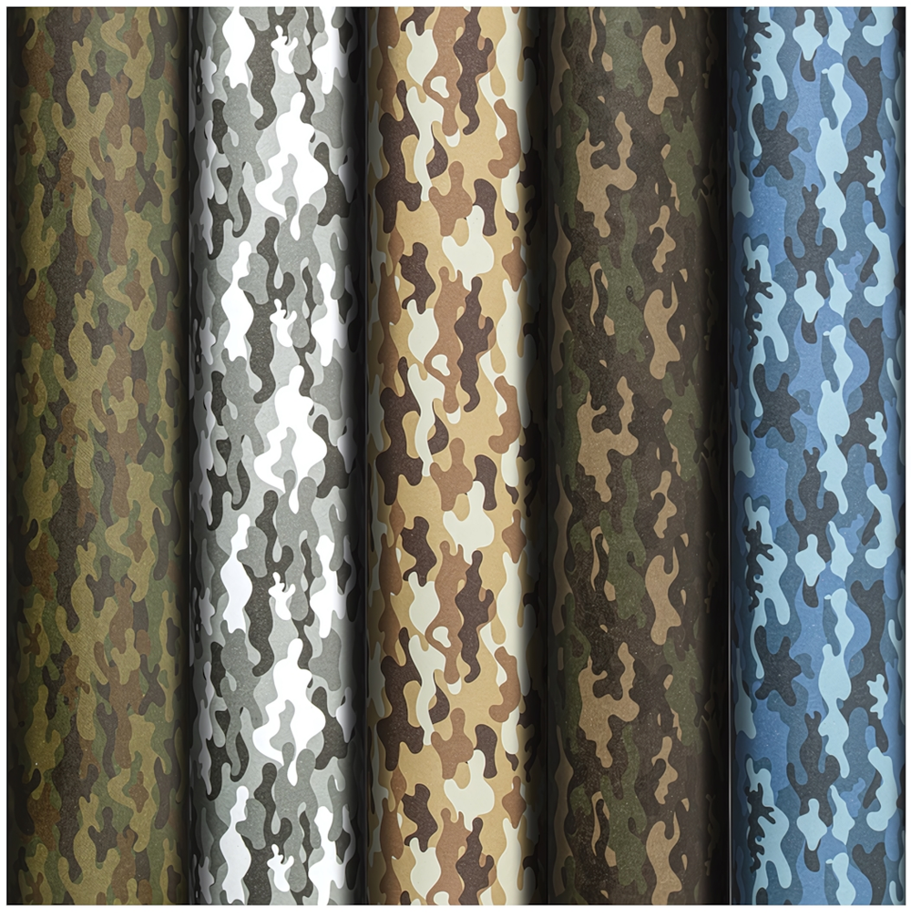 Бумага упаковочная 70x100см. "Military" 5 дизайнов в ассорт. (Золотая сказка)