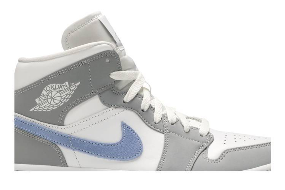 Кроссовки Jordan Air Jordan 1 Mid "Wolf Grey" Dior (Женская размерная сетка)