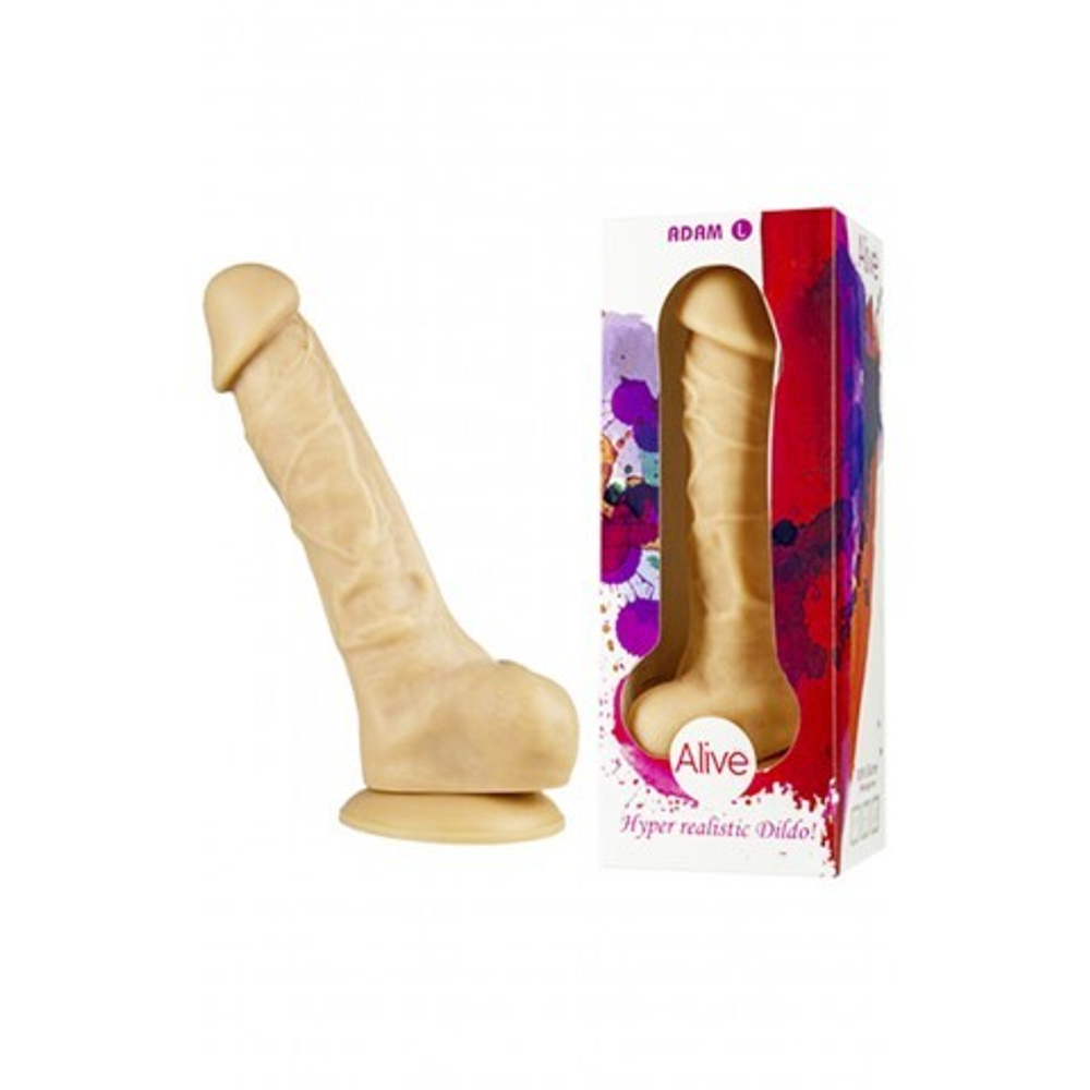 Реалистичный фаллоимитатор Adam L от Alive (19×4 см)