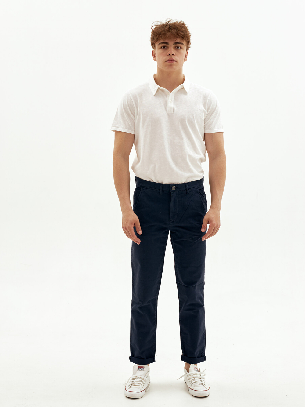 Брюки чинос The.Nim Standard Flat Front Evening Blue