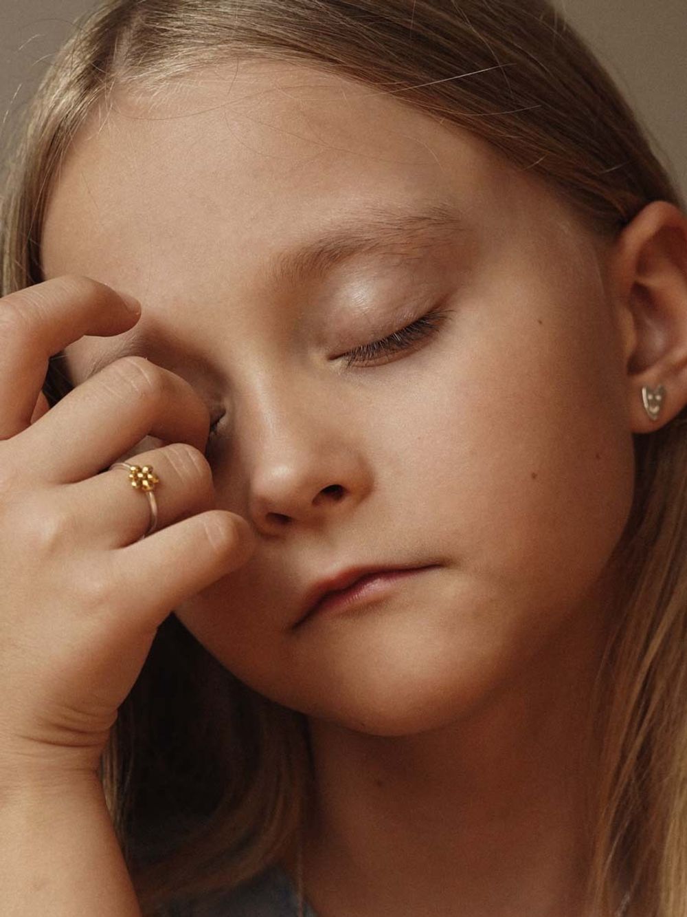 Кольцо Цветочек биколор