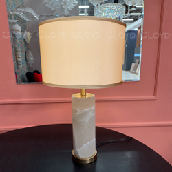 Настольная лампа Cloyd PARMENID T1 / выс. 62 см - алебастр - латунь (арт.30194)