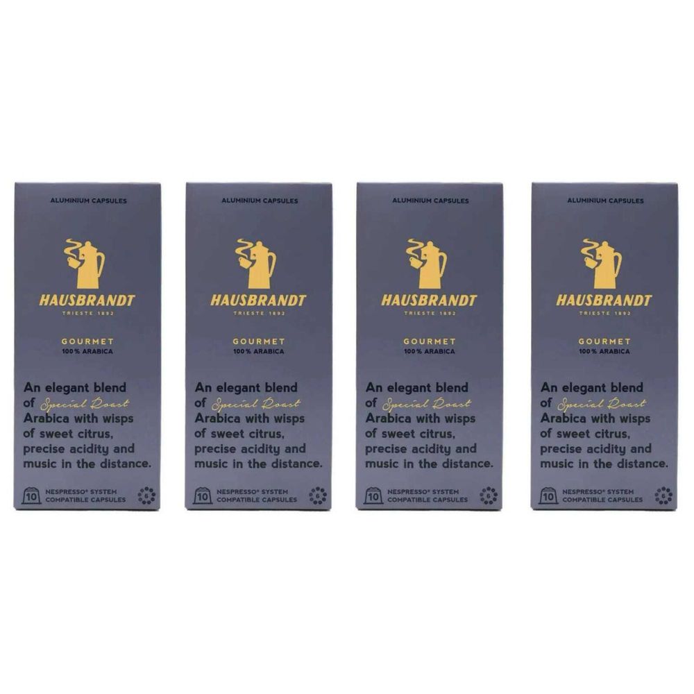 Кофе в капсулах Hausbrandt Gourmet Arabica, 4 упаковки по 10 шт