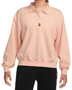 Женская теннисная куртка Nike Court Dri-Fit Heritage Tennis Polo - arctic orange