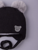 Шапка детская зимняя вязаная с ушками