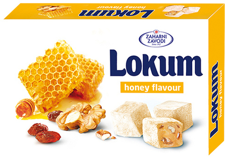 Лукум Zaharni с орехами, изюмом со вкусом мёда 130г