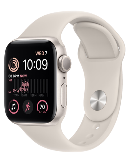 Apple Watch SE 2 (2023) GPS 44мм корпус из алюминия Starlight + ремешок Starlight