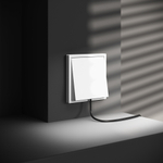 Вывод кабеля VOLTUM S70, (белый матовый)