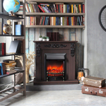 Каминокомплект Real Flame Dominica DN с очагом Fobos Lux Black (без пульта)