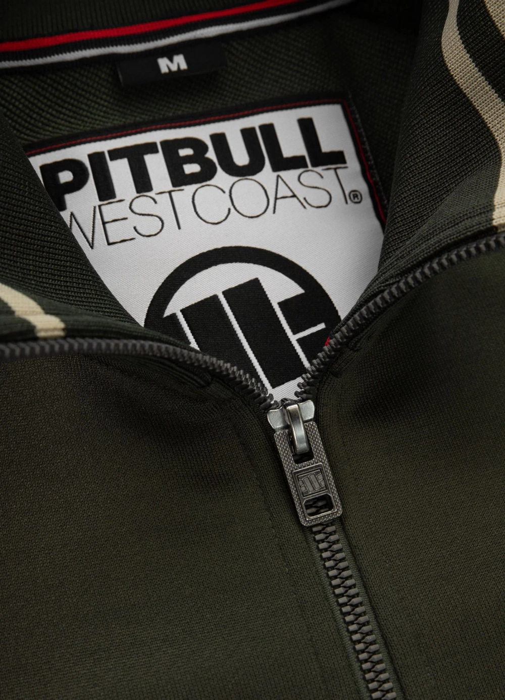 Олимпийка PITBULL OLDSCHOOL TAPE LOGO темно-зеленая