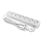 Сетевой фильтр 6*3м 16А/3,2кВт с выкл. c/з ПВС 3x1,0 Блокбастер XL EKF PROxima