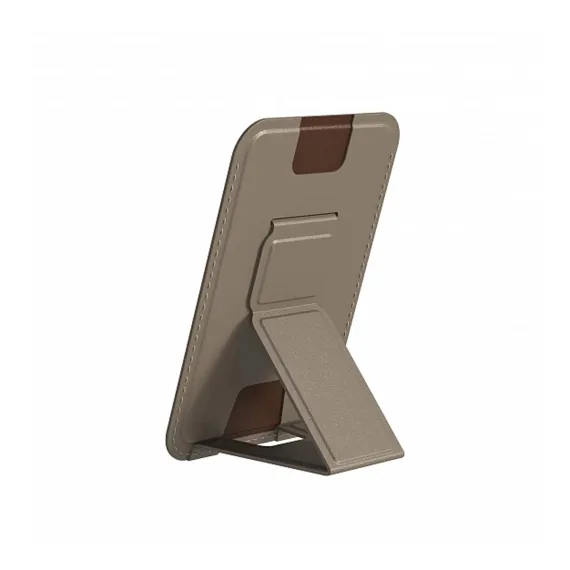 Magssory Duo Magnetic Kickstand Wallet Latte