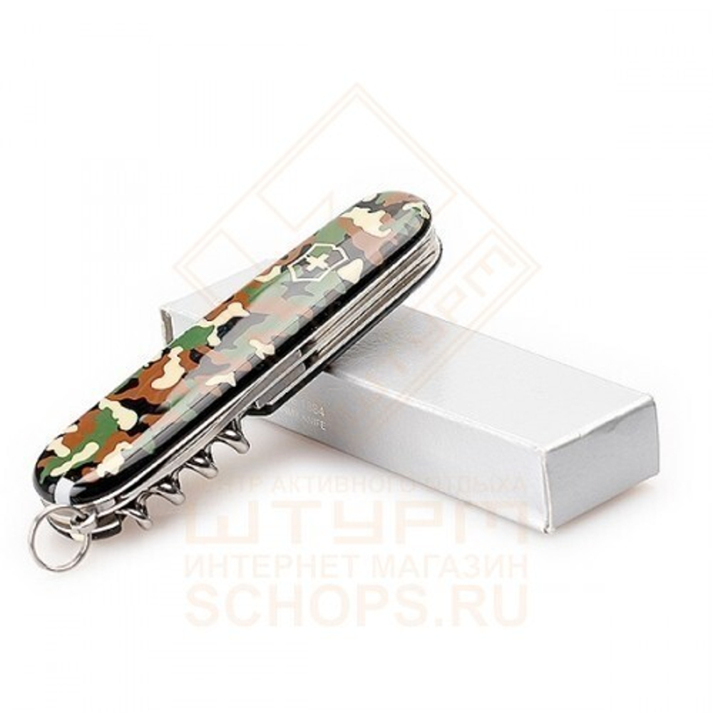 Нож многофункциональный Victorinox Spartan 91 мм, Woodland