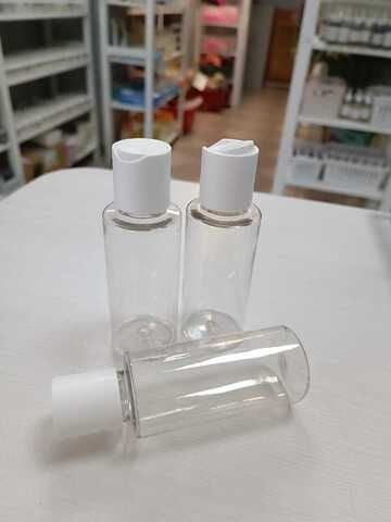 Флакон ПЭТ 100мл/24 прозр+диск-топ