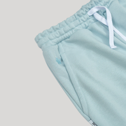 Wide Shorts LOGO Illusion Blue