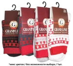 Носки женские теплые GRAND LINE рисунок ёлочки, р. 25