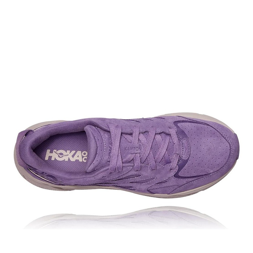 Кроссовки мужские HOKA M CLIFTON L SUEDE Chalk Violet / Lilac Ash