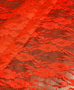 Гипюр стрейч неон оранж