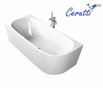 Ванна акриловая CeruttiSPA AMI CT10090 170х75 белая
