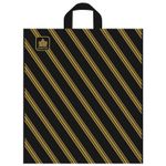 Пакет с петлевой ручкой ПНД, 44х40 см, "Золотая полоса", 43 мкм