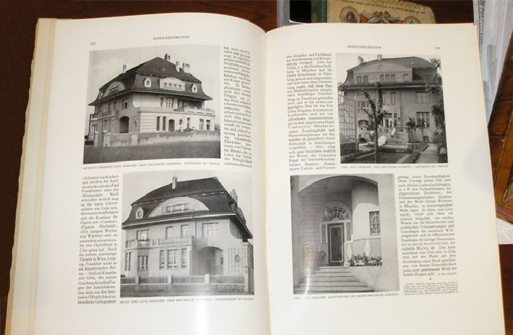 "Интерьер. Искусство оформления дома (дизайн).  Innen-Dekoration. Die gesamte wohnungskunst in bild und wort.". . 1913г. - антикварное издание