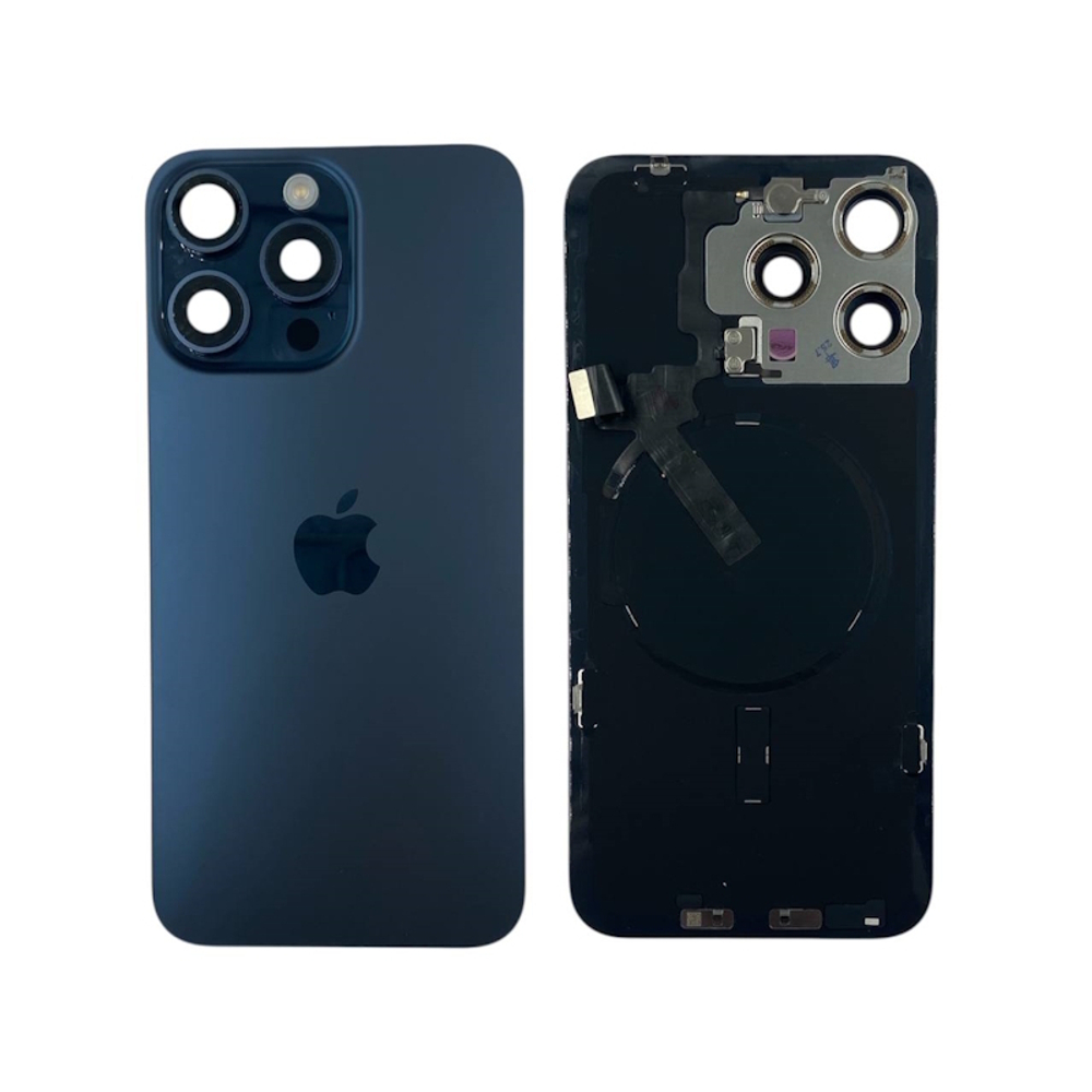 Задняя крышка для Apple iPhone 15 Pro Max (Снятый) Синий Титан - OR