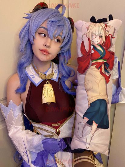 Мини дакимакура Чисато Нисикиги из Ликорис Рикоил арт. M0844, 60х20 см