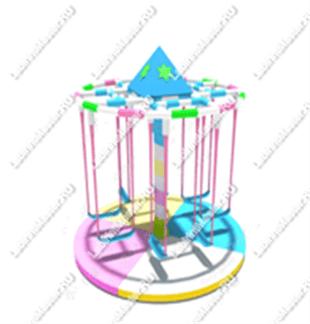 Детский аттракцион карусель детская 4KIDS «Яркий небосвод» с электроприводом