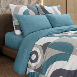 Комплект постельного белья Harmonica 1.5 сп САТИН "Бриони" (нав. 70х70 или 50х70)