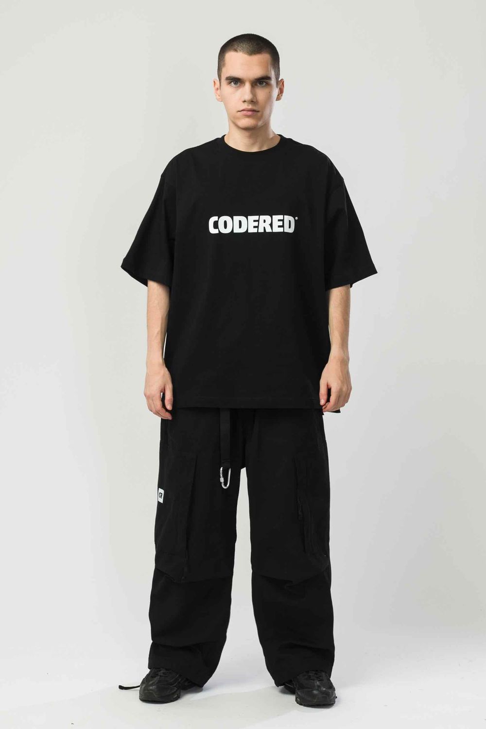 Штаны Codered Quadro Cargo Superwide черные