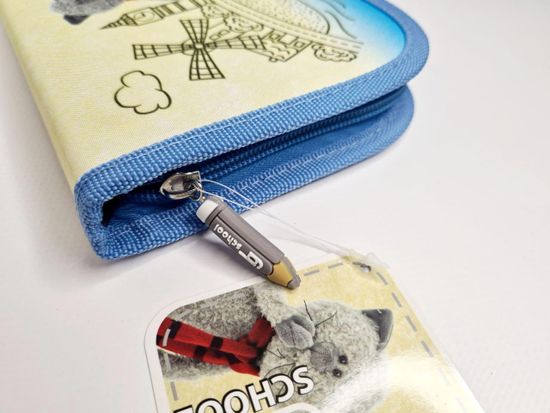 Пенал школьный, Котик в шарфе