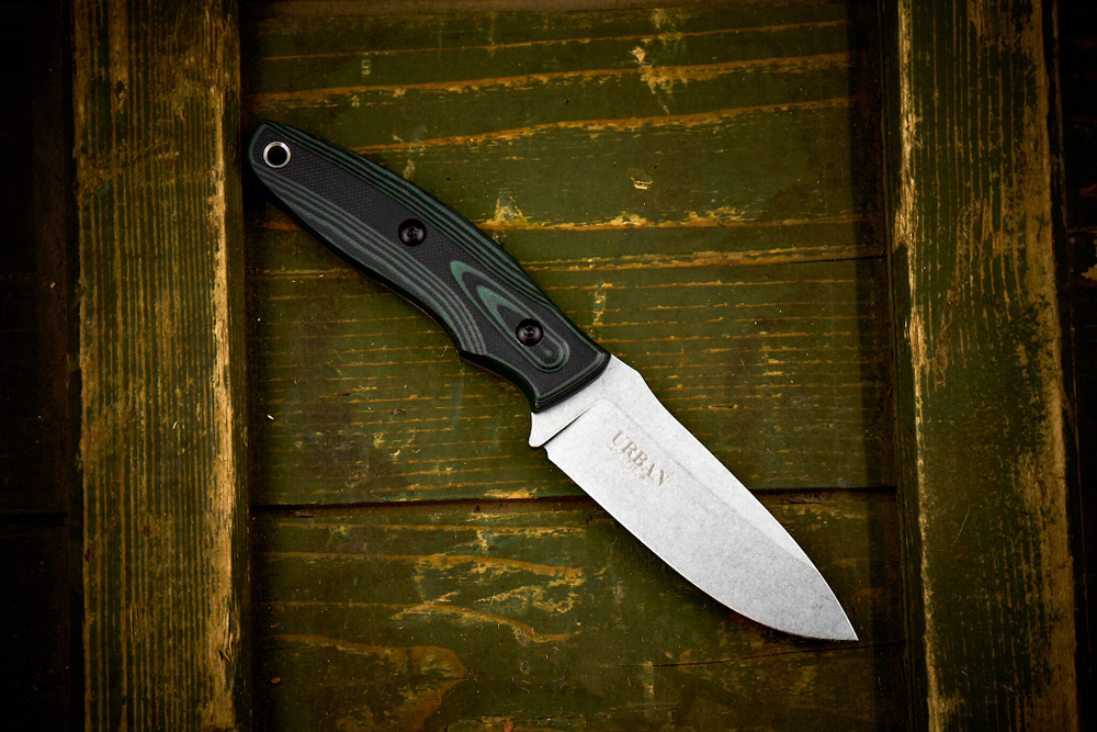 Туристический нож Urban 440C (Cryo) Stonewash Green