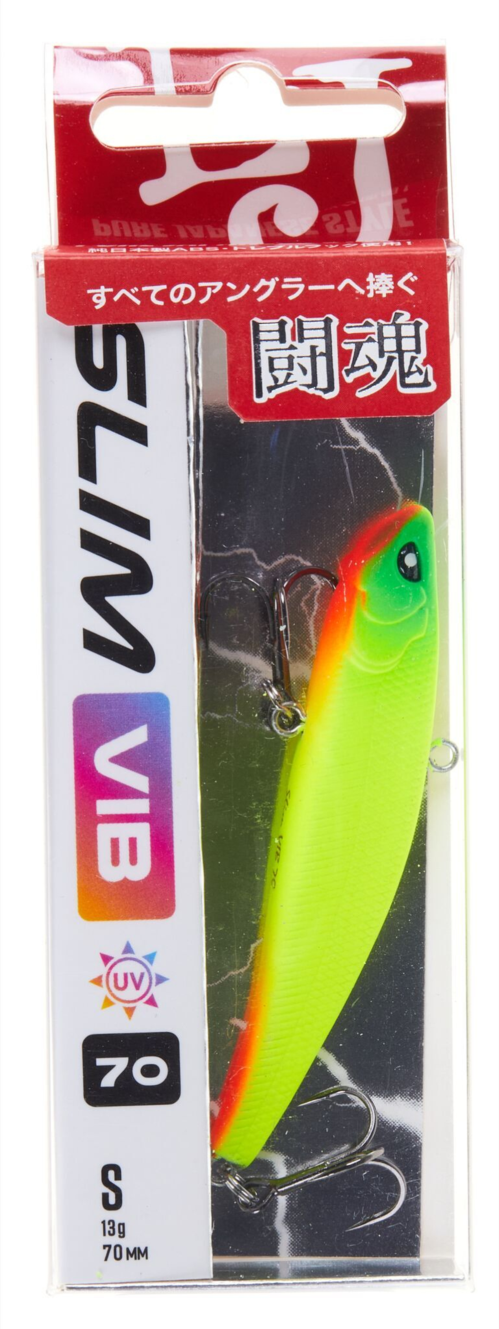 Воблер вертикальный Lucky John Slim VIB S 70, цвет 363