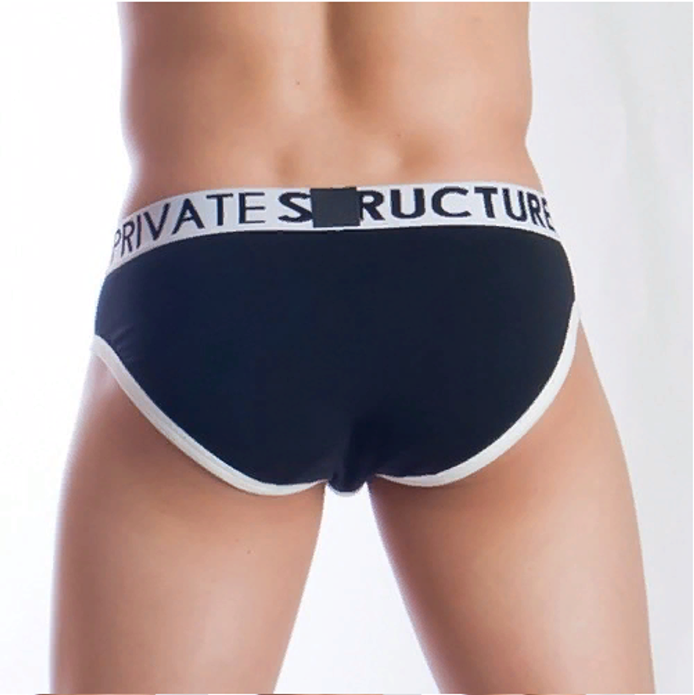 Мужские трусы брифы черные Private Structure NOS Spectrum Black Brief PST0052