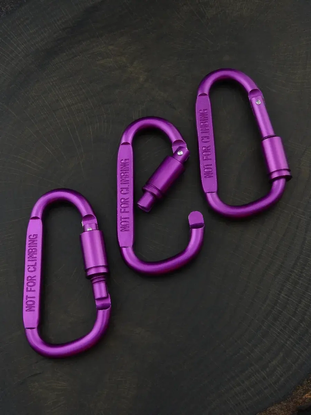 Карабин вспомогательный до 50 кг алюминий 81х42 мм