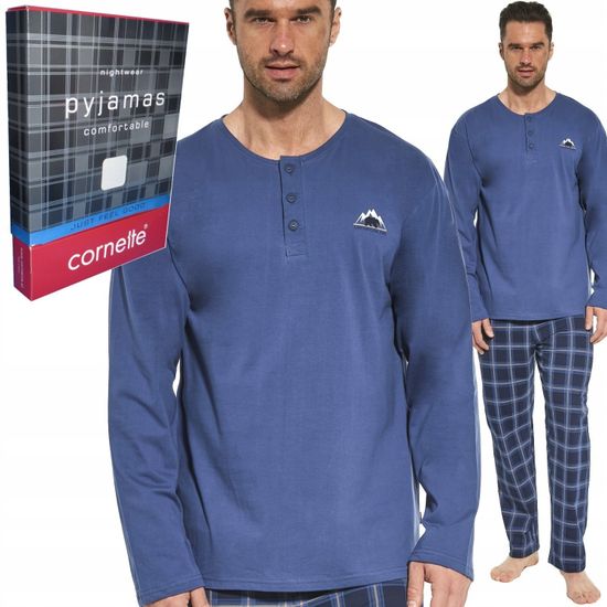Пижама мужская с длинным рукавом и брюками Cornette 113/220