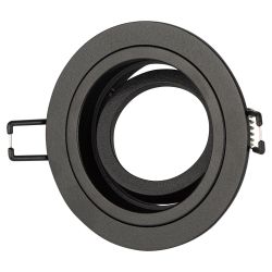 Светильник встраиваемый алюминиевый ЭРА KL84 BK под лампу MR16 GU5.3 черный