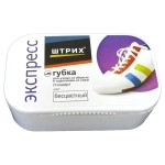 Губка для обуви ШТРИХ Стандарт Экспресс бесцветная